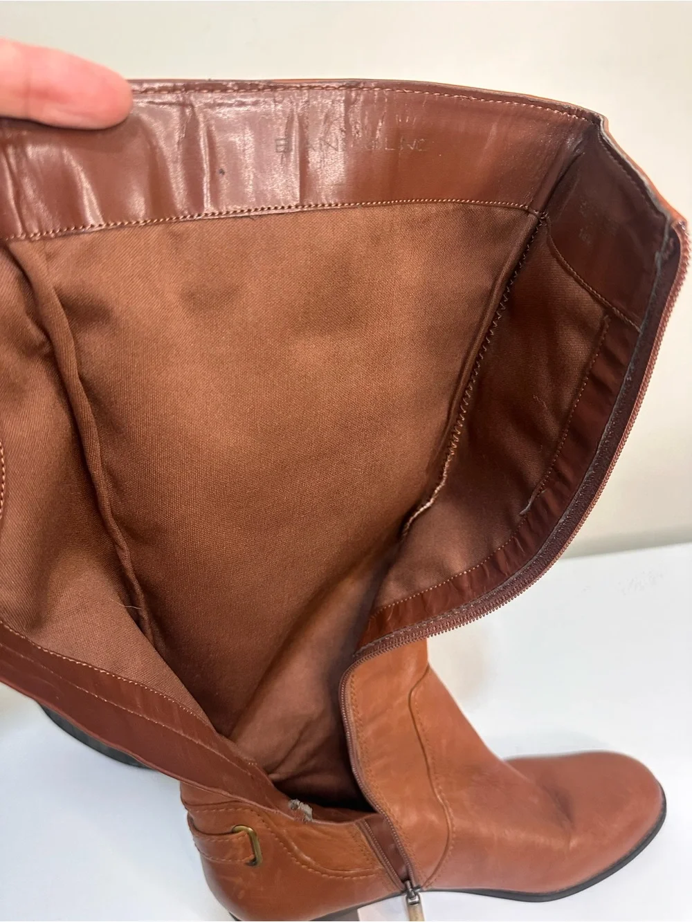 Bandolino Cognac Brown Over-The-Knee Riding Boots